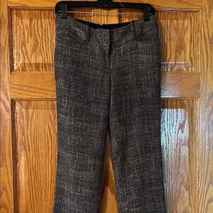 The Limited Black and White Tweed Dress Trousers